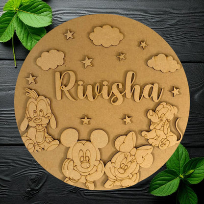 Disney mickey Mini Theme 1 name plate