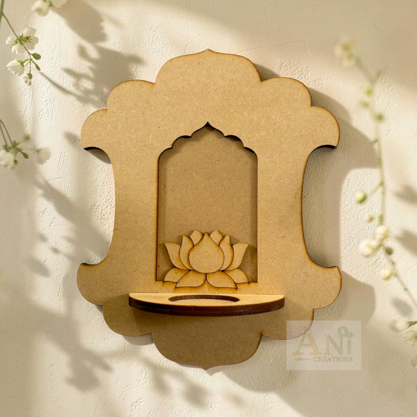 Jharokha with Lotus Tea Light Candle Holder 7