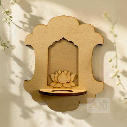 Jharokha with Lotus Tea Light Candle Holder 7