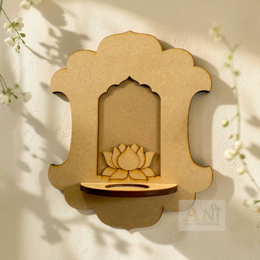 Jharokha with Lotus Tea Light Candle Holder 7