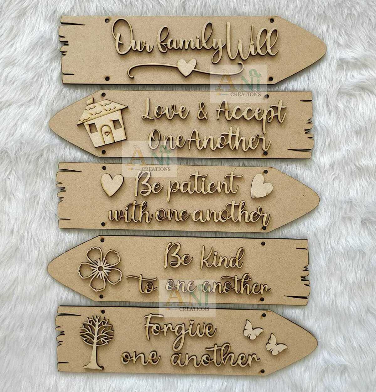 Sentiment Plank- Family Theme
