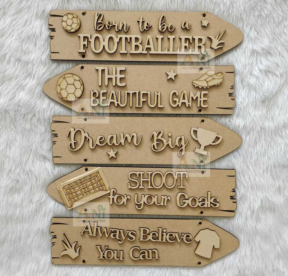 Sentiment Plank- Football themed Play Activities