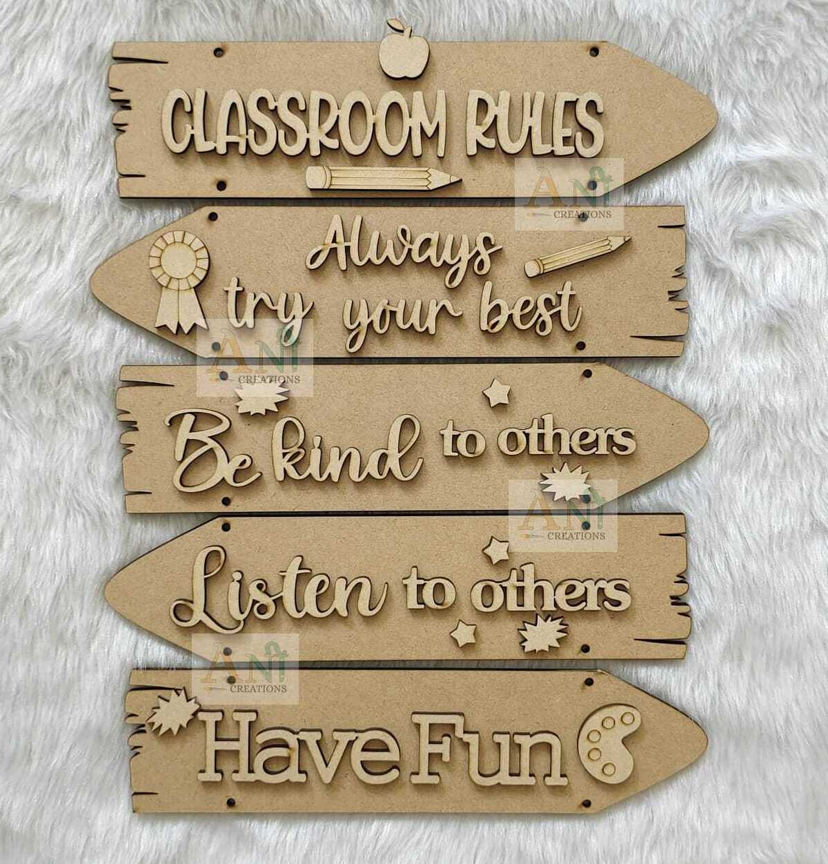 Sentiment Plank-School/ Classroom Theme