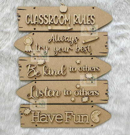 Sentiment Plank-School/ Classroom Theme