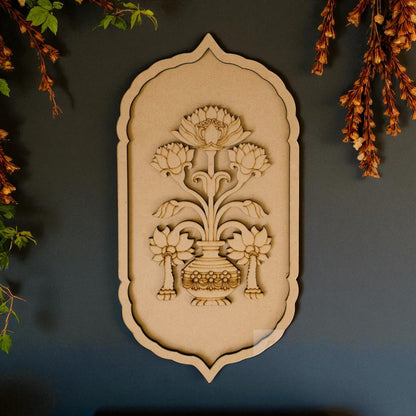 Rajwadi Floral Motif Pre Mark Cutout 2