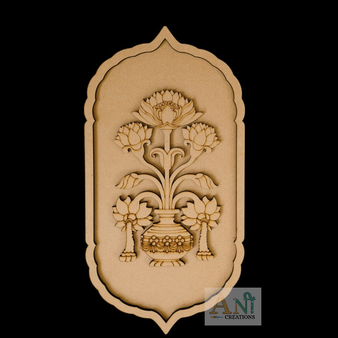 Rajwadi Floral Motif Pre Mark Cutout 2