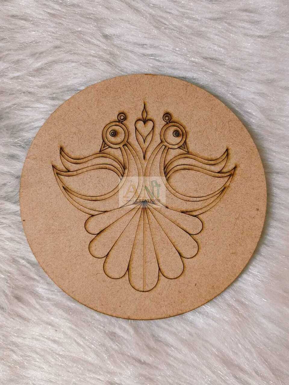 Peacock 8 MDF Premarked