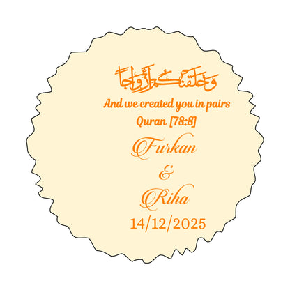 Arabic Platter Customized Sticker