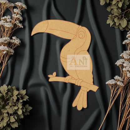 Toucan Bird MDF Cutout