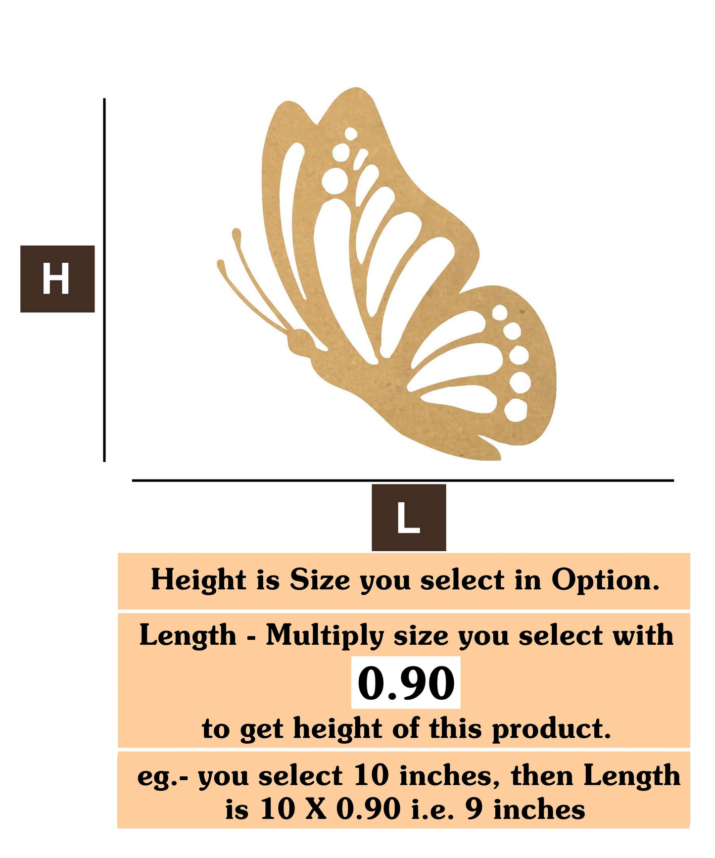 Butterfly 2 MDF Cutout