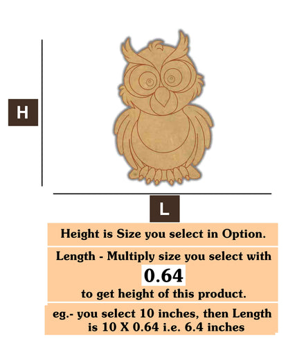 Owl 3 MDF Cutout