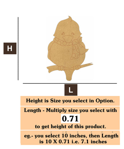Bird 3 MDF Cutout