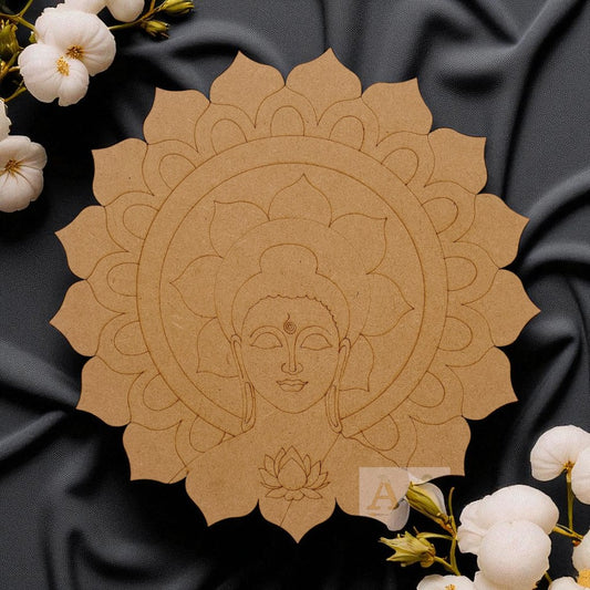Buddha mandala 2 MDF Premarked
