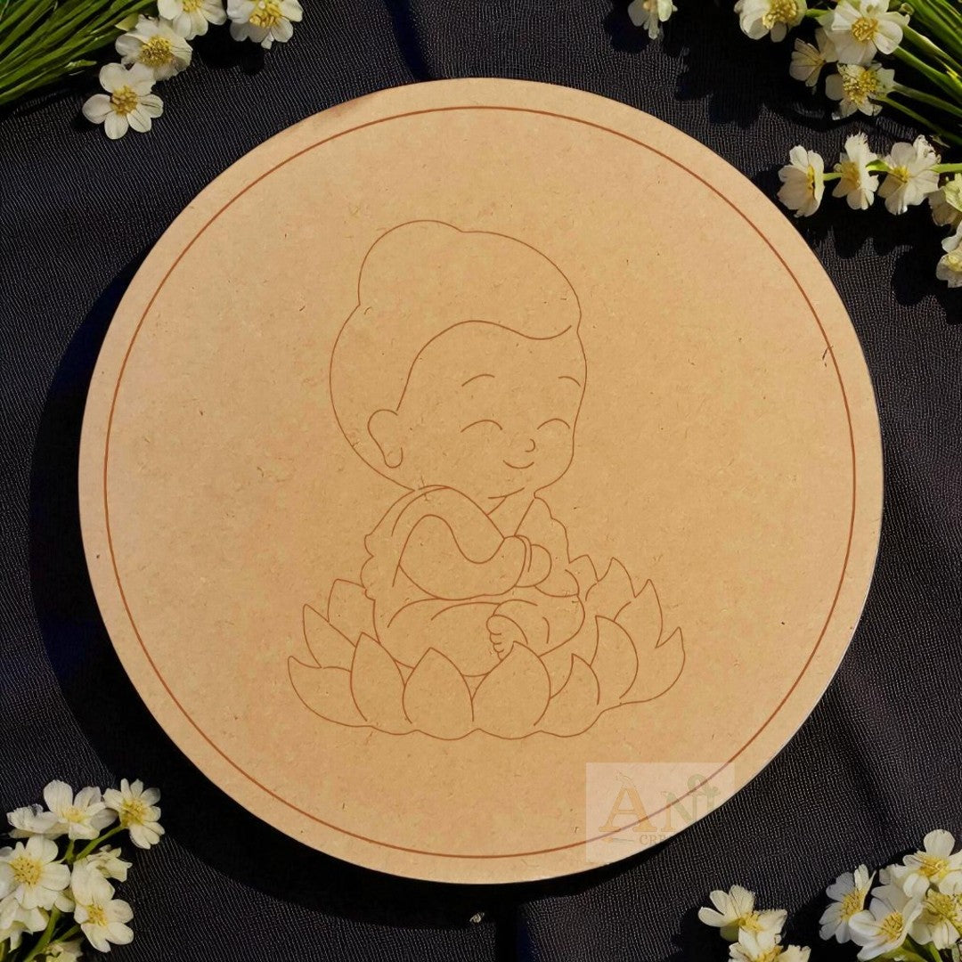 Buddha 02 MDF Cutout Premarked
