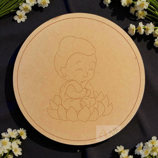 Buddha 02 MDF Cutout Premarked