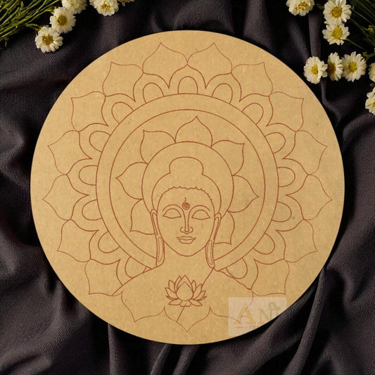 Buddha mandala  1 MDF Premarked