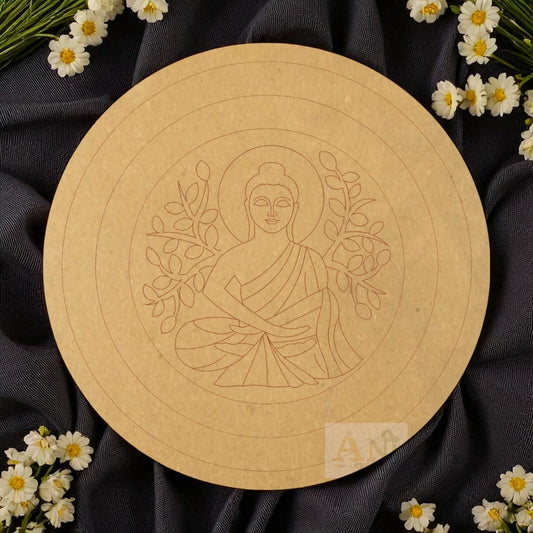 Budhha mandala 5 MDF Premarked