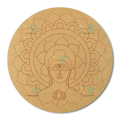 Buddha mandala  1 MDF Premarked