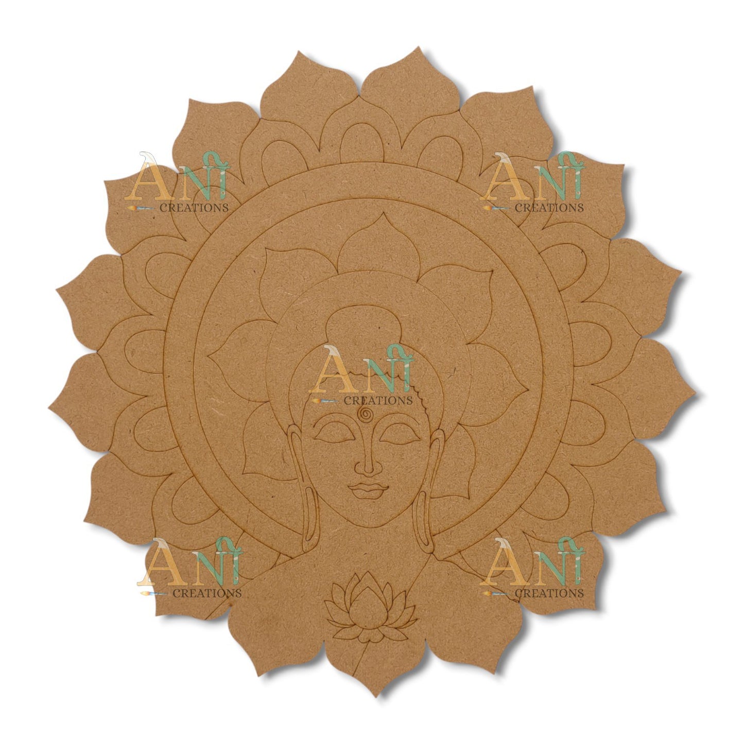 Buddha mandala 2 MDF Premarked