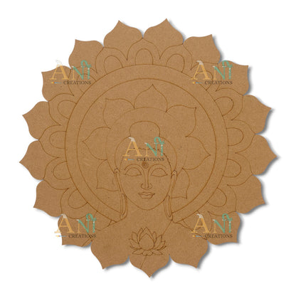 Buddha mandala 2 MDF Premarked