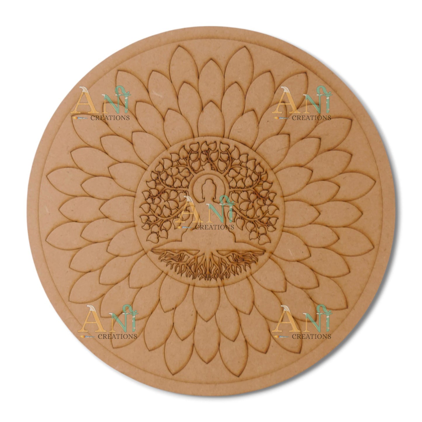 Budhha mandala 3 MDF Premarked