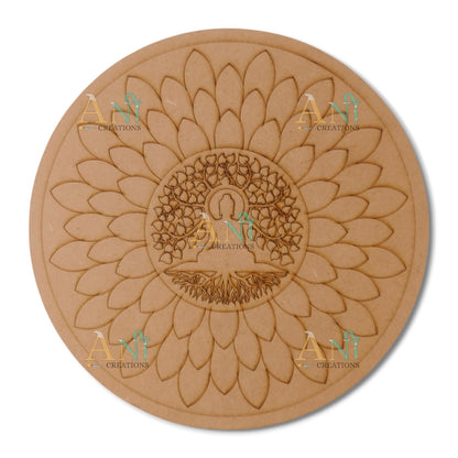 Budhha mandala 3 MDF Premarked