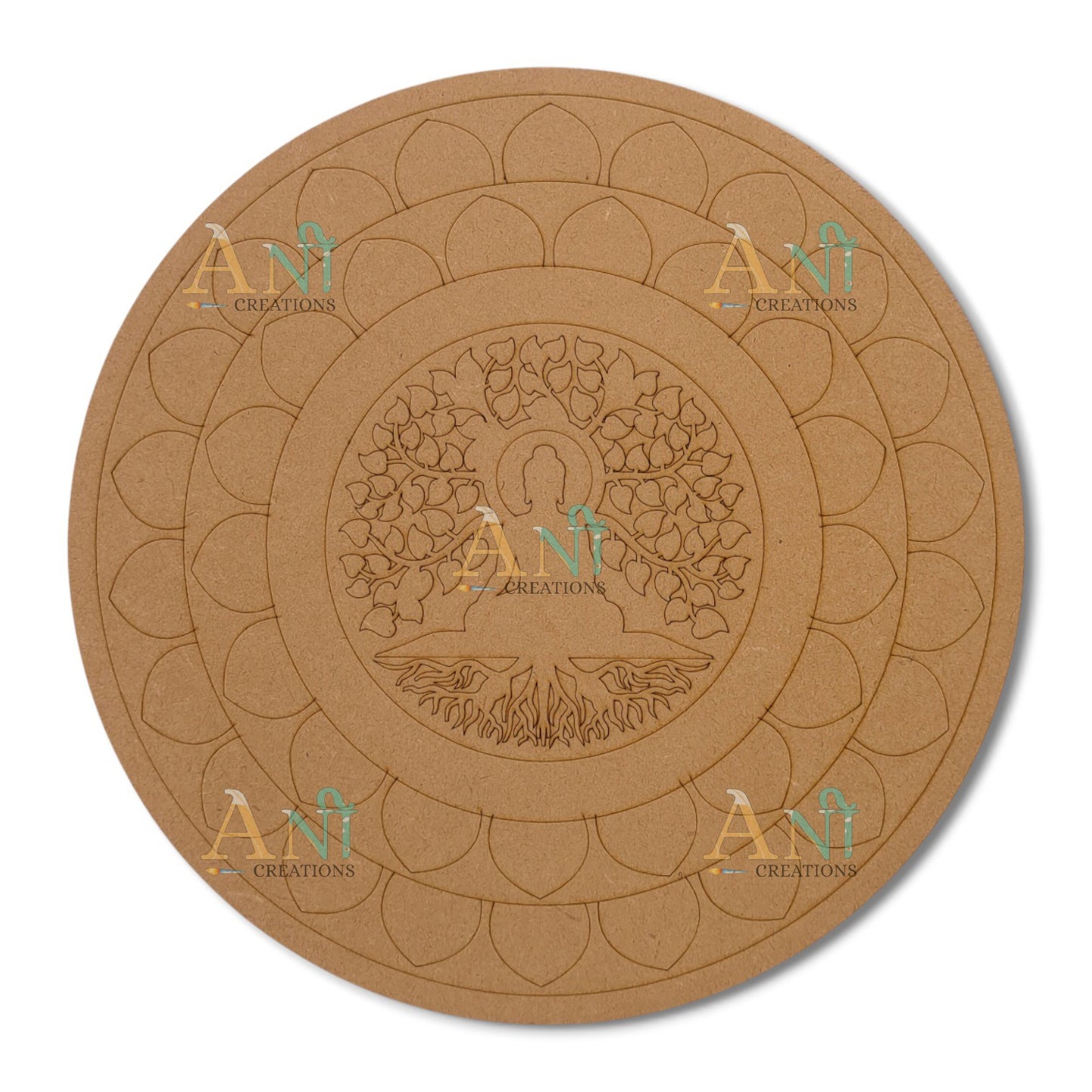 Budhha mandala 4 MDF Premarked