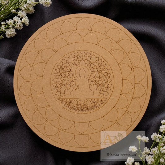 Budhha mandala 6 MDF Premarked
