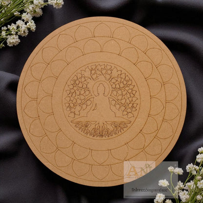 Budhha mandala 4 MDF Premarked