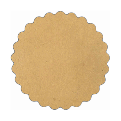 Plain Scallop Circle 2 MDF