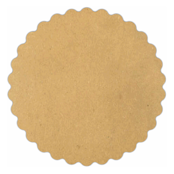 Plain Scallop Circle 3 MDF