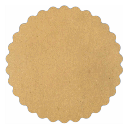 Plain Scallop Circle 3 MDF
