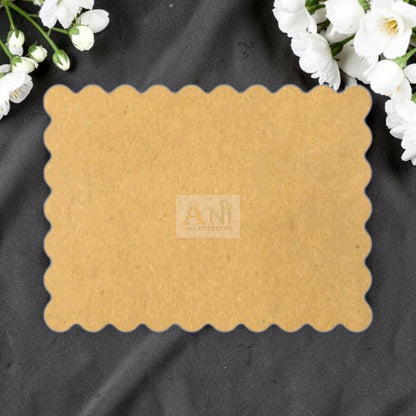 Plain Scallop Rectangle 2 MDF