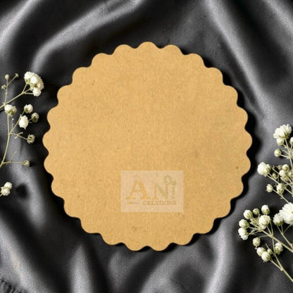 Plain Scallop Circle 2 MDF