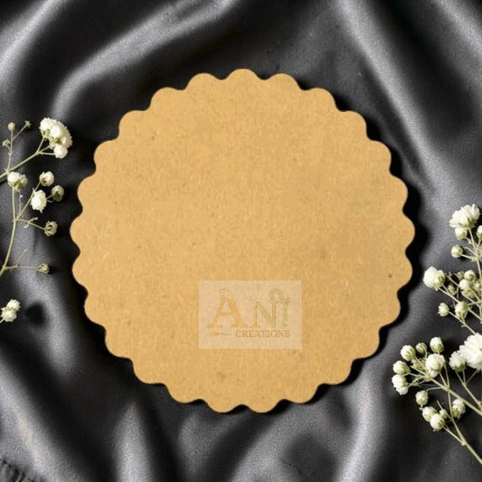 Plain Scallop Circle 2 MDF