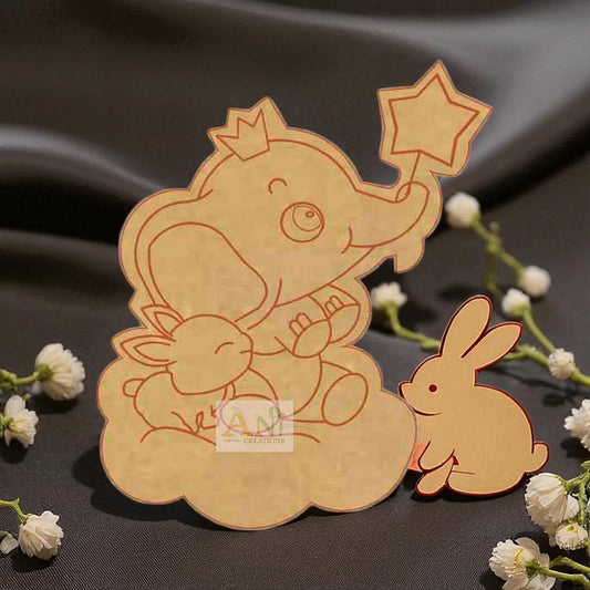 cartoon elephant 2 MDF Cutout