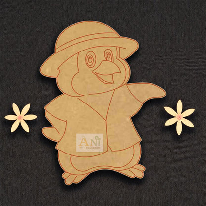 Penguins 12  MDF Cutout