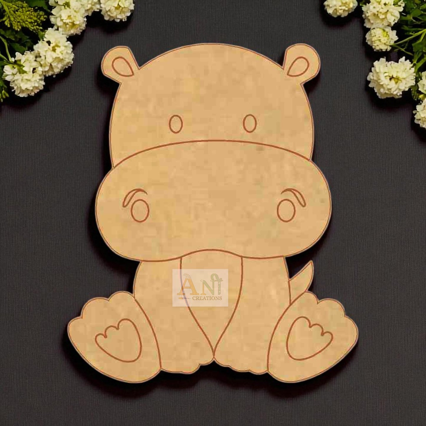 cartoon Dino  MDF Cutout