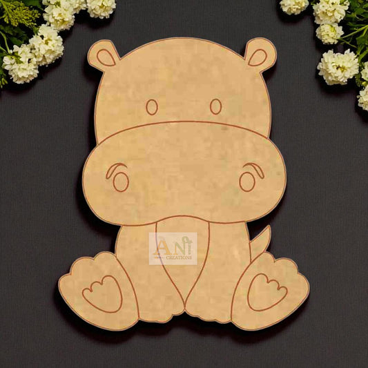 cartoon Dino  MDF Cutout