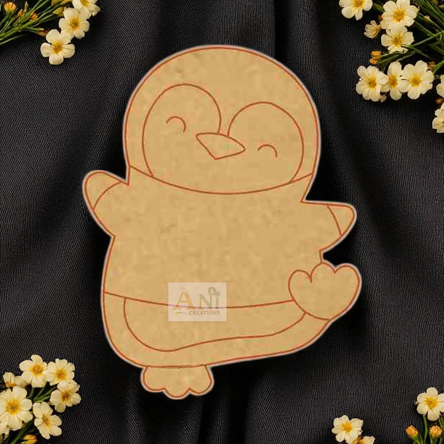 Penguins 15 MDF Cutout