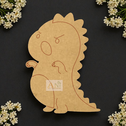 cartoon Dino  MDF Cutout