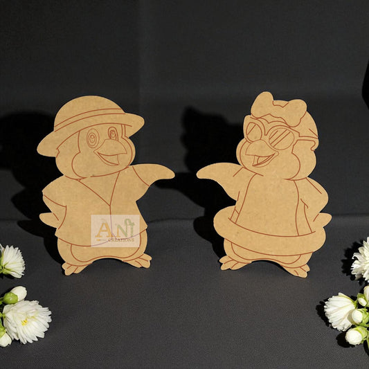 Penguins 5 MDF Cutout