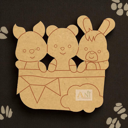 cartoons friends MDF Cutout