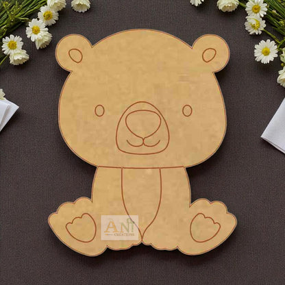 cartoon teddy  MDF Cutout