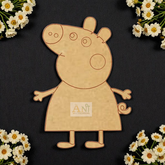 Peppa Pig 3  MDF Cutout