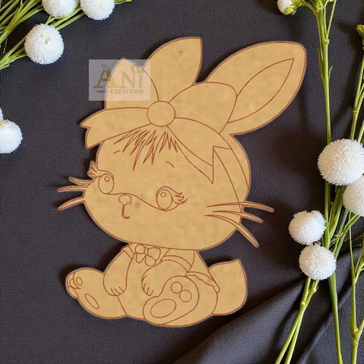 Rabbit 5  MDF Cutout