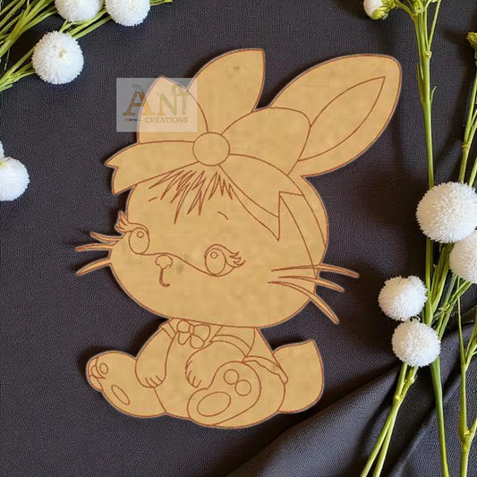 Rabbit 5  MDF Cutout
