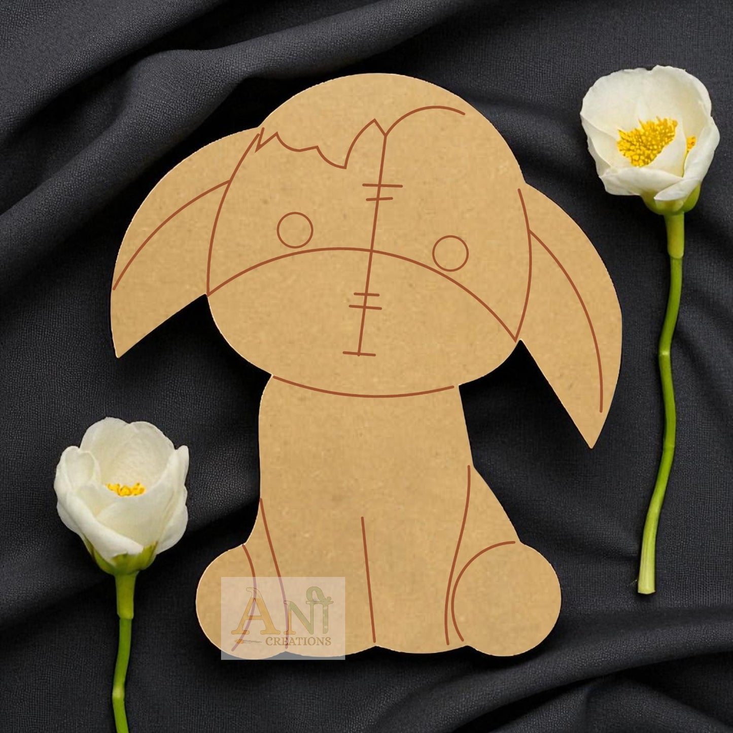 cartoon dog 3 MDF Cutout
