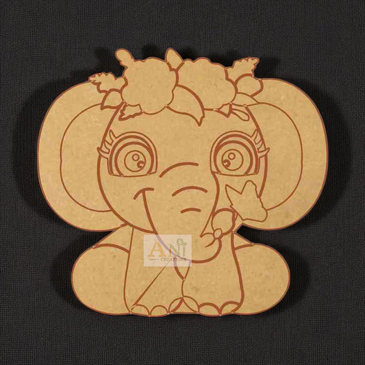 cartoon elephant 1 MDF Cutout