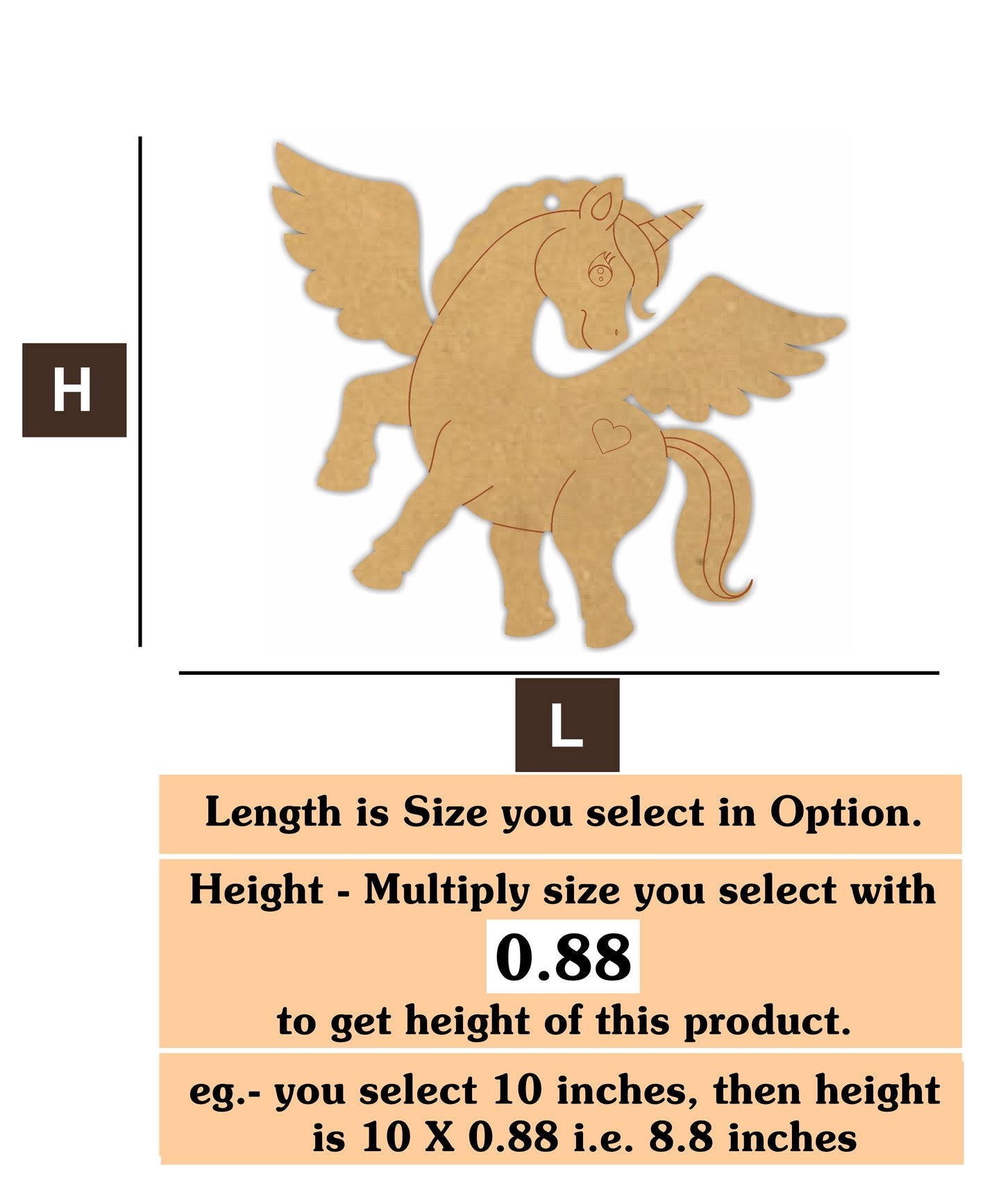 Unicorn 8 MDF Cutout